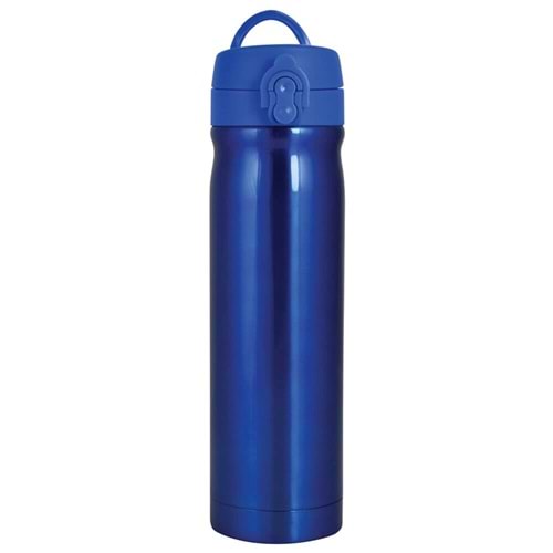 Trendix Çelik Su Matarası 500Ml Neon Mavi (Termos Özellikli)