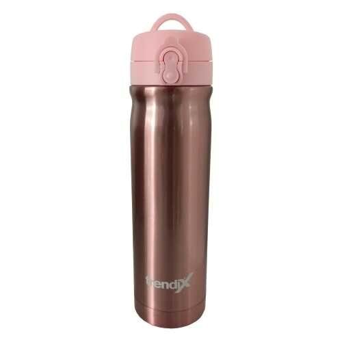 Trendix Çelik Su Matarası 500Ml Pembe (Termos Özellikli)