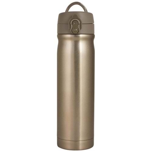 Trendix Çelik Su Matarası 500Ml Sütlü Kahve (Termos Özellikli)