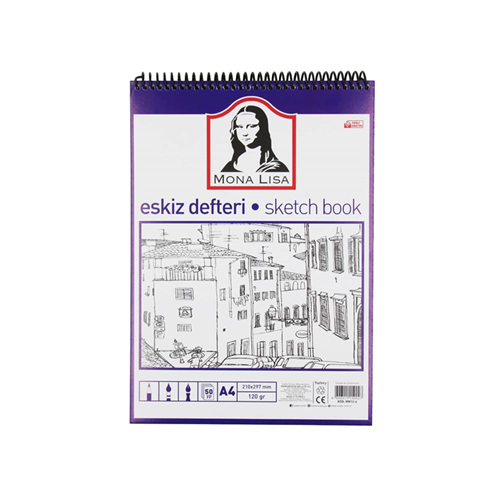 Monalisa Eskiz Defteri Telli A4 120 GR 50 YP MN13-4