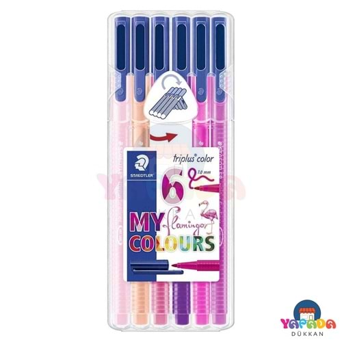 Staedtler 334 SB6CS6 Triplus Fineliner 0,3 mm 6 Renk My Flamingo Colours Seti