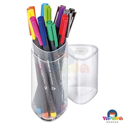 Staedtler 334 PR12 Triplus Fineliner 0,3 mm 12 Renk Üçgen Kutulu Set