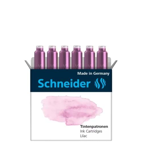 Schneider Tintenpatronen 6'Lı Lila Dolma Kalem Kartuşu 166107