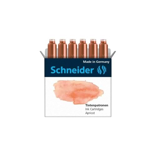 Schneider Tintenpatronen 6'Lı Apricot Dolma Kalem Kartuşu 166107