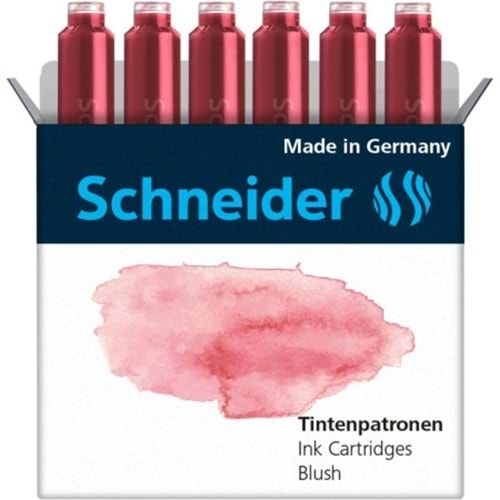 Schneider Tintenpatronen 6'Lı Blush Dolma Kalem Kartuşu 166107