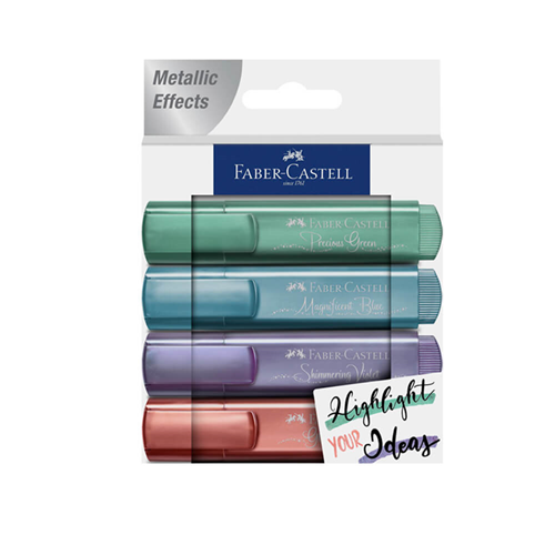 Faber-Castell Textliner Metalik Renkler 4Lü Set