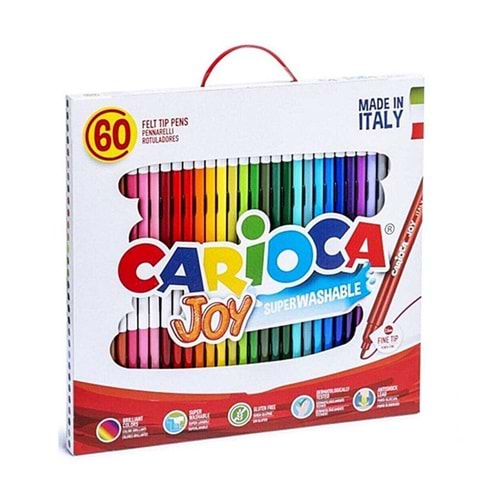 Carioca Joy Super Yıkanabilir Keçeli Boya Kalemi 60 Lı