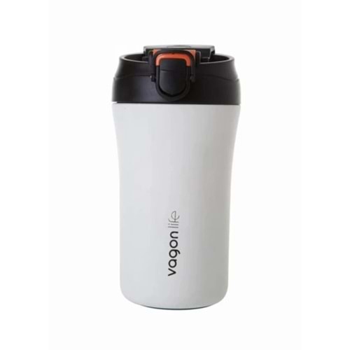Vagonlife 400 Ml Çelik Termos Matara Beyaz VGN-2004