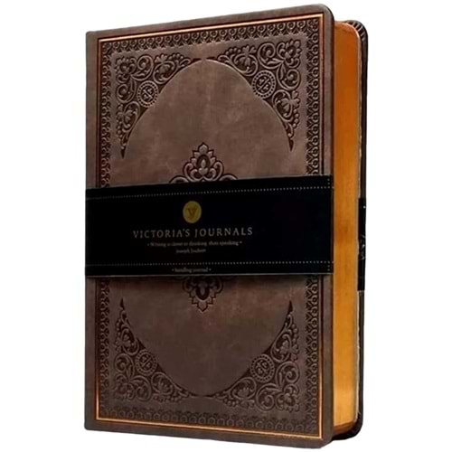 Victoria's Journals Old Book Defter 14*20 80 Gr 160 Ypr. Kahve 8682