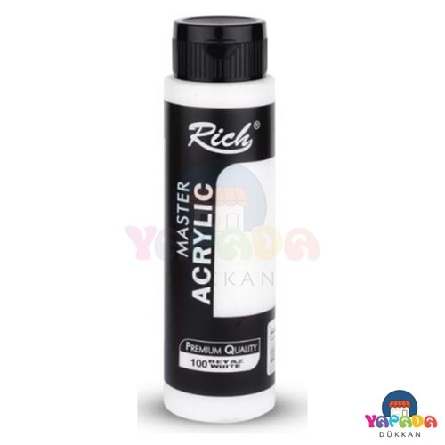 Rich Master 01503 500 ml Beyaz Su Bazlı Akrilik Boya