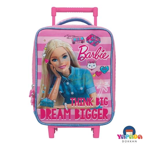 Ottonya Barbie 5006 Box Dreamhouse Lisanslı Çekçekli Anaokulu Çantası