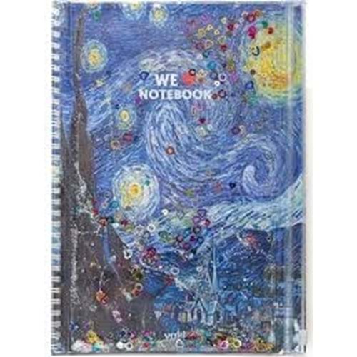 Vuki Sulu Çantalı Defter Orta Boy Van Gogh 1/s VK-0086G