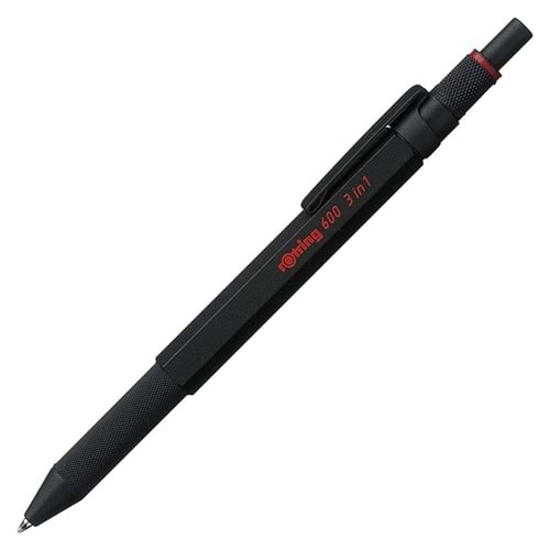 rOtring 600 MultiPen Üç fonksiyonlu kalem, Siyah