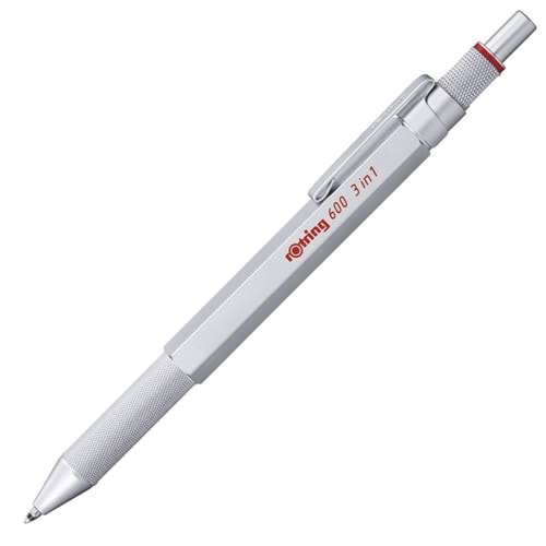 rOtring 600 MultiPen Üç fonksiyonlu kalem, Krom