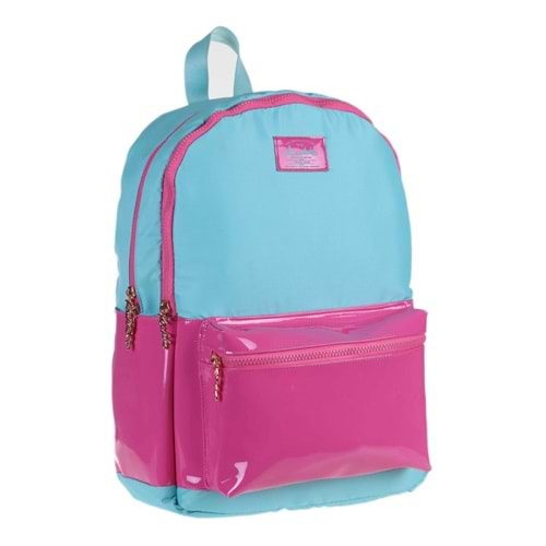 Kaukko Leather Turkuaz-pembe Sırt Çantası - Rugan