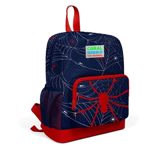 Coral High Kids Kırmızı Spiderman Desenli İki Bölmeli Okul Sırt Çantası
