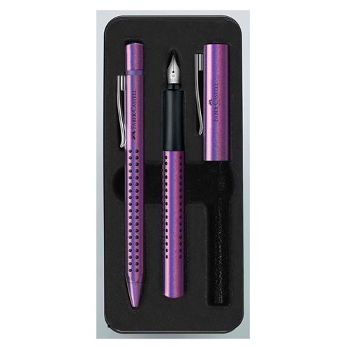 Faber - Castell Grip 2010 Dolma Kalem Tükenmez Kalem Set Glam