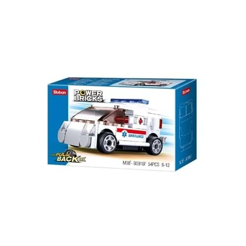 Sluban Power Bricks Ambulans 54 Parça