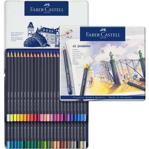 Faber Castell Creative Studio 48 Renk Goldfaber Colored Kuru Boya Kalemi