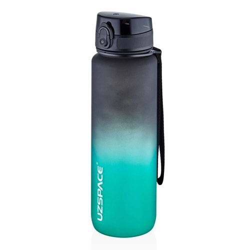 Uzspace 500 Ml Tritan Su Matarası Black-Blue twb-3026