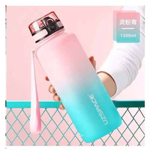 Uzspace 1500 Ml Tritan Su Matarası 3056 Pink - Green