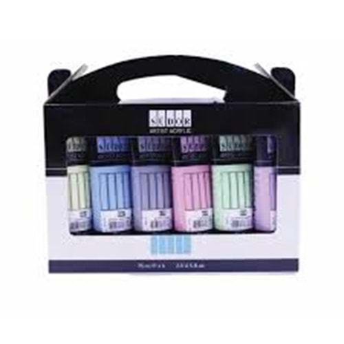 Südor Akrilik Boya Pastel Renkler 6 lı 75ml