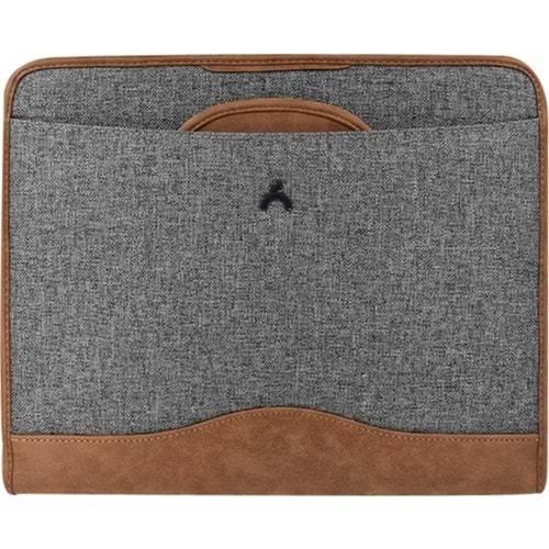 Önder Exclusive Gizli Saplı Evrak Çantası Koyu Gri 802-14