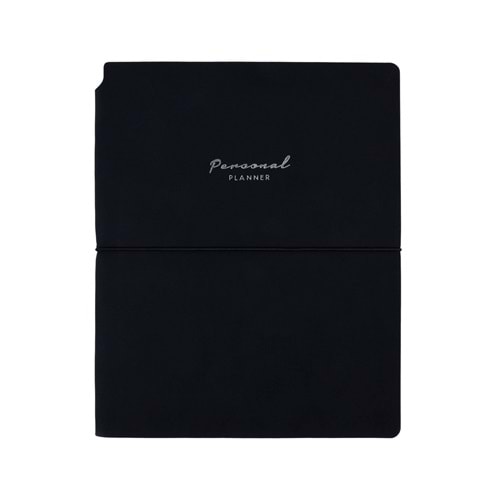 Victoria's Journals Kuka Personal Planner Defter 19x25 80 gr. 96 yp. Çizgili Siyah