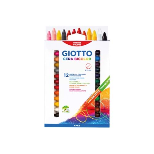 Giotto Cera Bicolor Mum Boya Kalemi Çift Taraflı 12'li Set