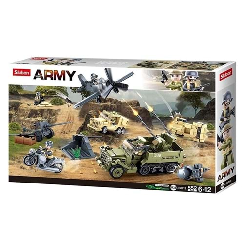 Sluban Army Büyük Savaş Seti 552 Parça