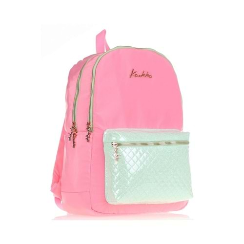 Kaukko Bright Sırt Çantası Kapitone-Floral Mavi K1518