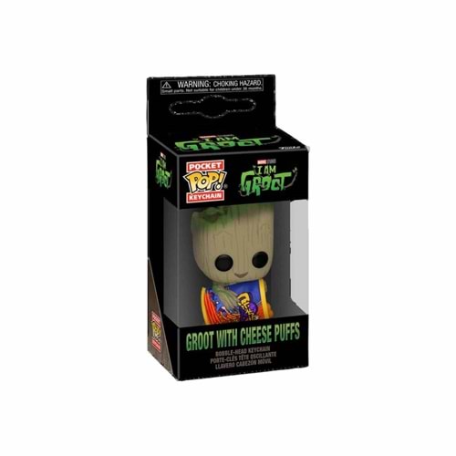 Funko Pop Anahtarlık I am Groot: Groot with Cheese Puffs