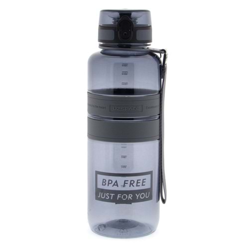 Uzspace 1500 Ml Tritan Su Matarası 5032 Black Grey