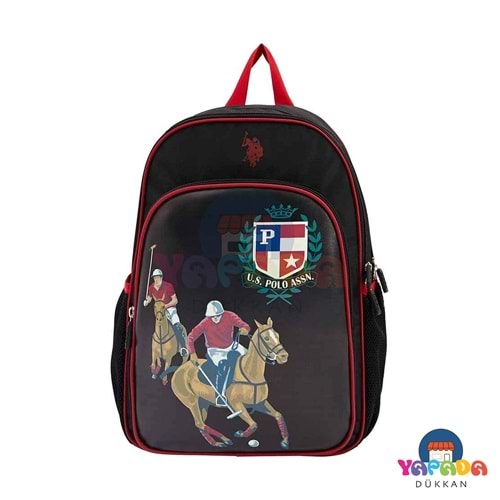 U.S. Polo Assn. Üç Bölmeli Okul Sırt Çantası Siyah PLÇAN23303