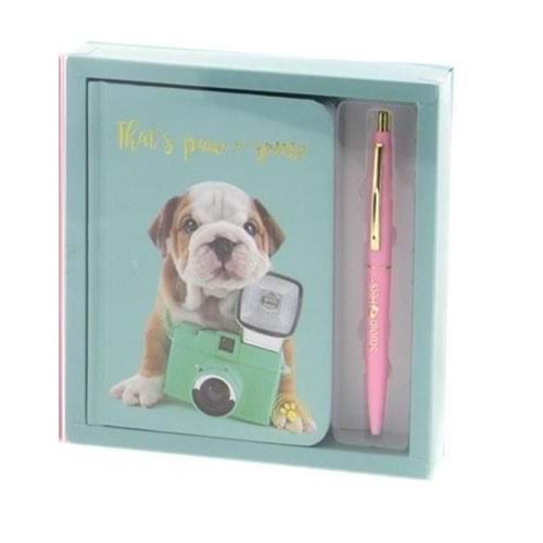 Dolphin Studio Pets PT-7788 Defter+Jel Kalem Kutulu Set