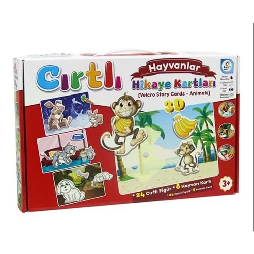 Laço Kids Cırtlı Hikaye Kartları Hayvanlar