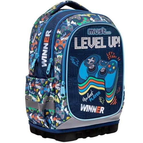 Must Backpack Sırt Çantası Unique Level Up 43 CM - 3 zip