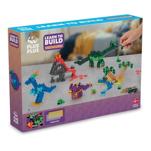 Plus-Plus Learn To Build - Dinosaurs, 600 Parça