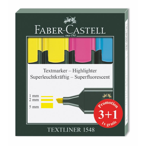 Faber-Castell Textliner Fosforlu Kalem 3+1