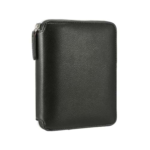 Victoria's Journals Zipper Folder Journal Black 10.5x14.8