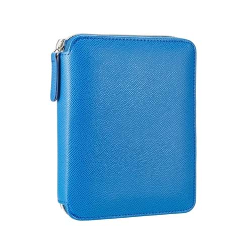 Victoria's Journals Zipper Folder Journal Blue10.5x14.8