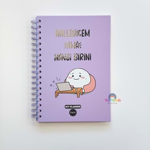Bam My Planner Konuşan Ajanda - Halledicem Ama Hangi Birini
