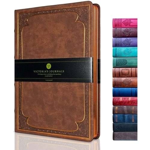 Victoria's Journals Old Book Plain Journal 14x20cm Matt Brown