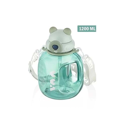 Vagonlife Tritan Su Matarası 1200 Ml Yeşil V-1002