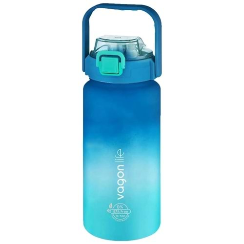 Vagonlife 1500Ml Su Matarası VGN2213 Mavi - Turkuaz