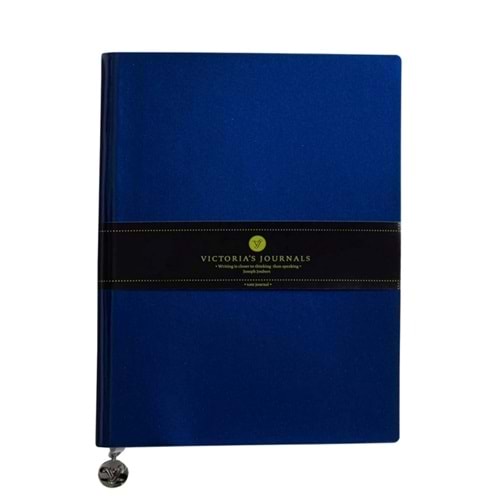 Victoria's Journals Smyth Flexy Soft Cover Notebook 19x25cm Çizgili Mavi