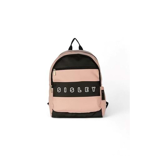 Sisley Pembe Çift Bölmeli Unisex Sırt Çantası 12927