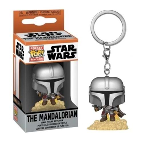 Funko POP Anahtarlık Star Wars: Mandalorian - Mando w/Blaster