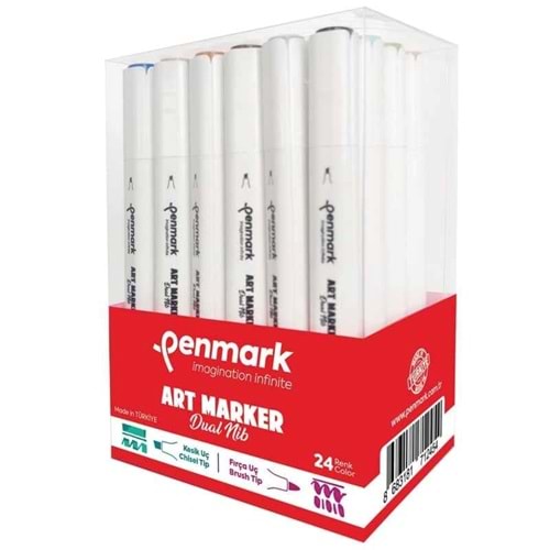 Penmark Art Marker Dual Nib 24 Renk