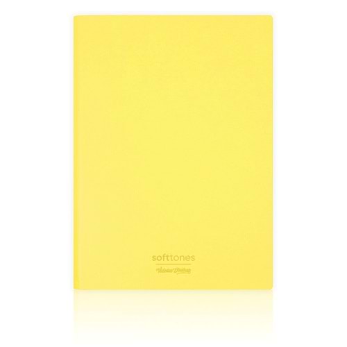 Victorias Journals Softtones Esnek kapak Defter A5 80 gr. Krem 128 yp. Noktalı Sarı